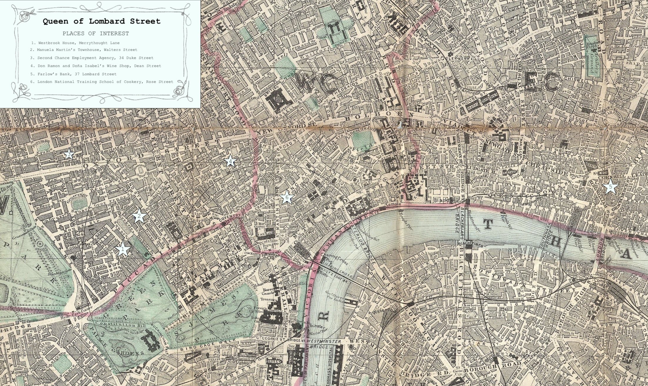 Map — Queen of Lombard Street